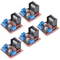 TIMESETL 5 piezas puente H doble L298N controlador del motor placa motor módulo de accionamiento del motor placa…